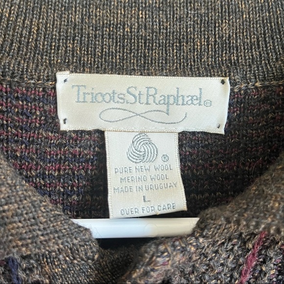 Merino Wool Italian Style Button Sweater - Picture 2 of 6